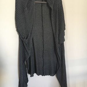 Cool Rolla Coaster Large grey draped cardigan